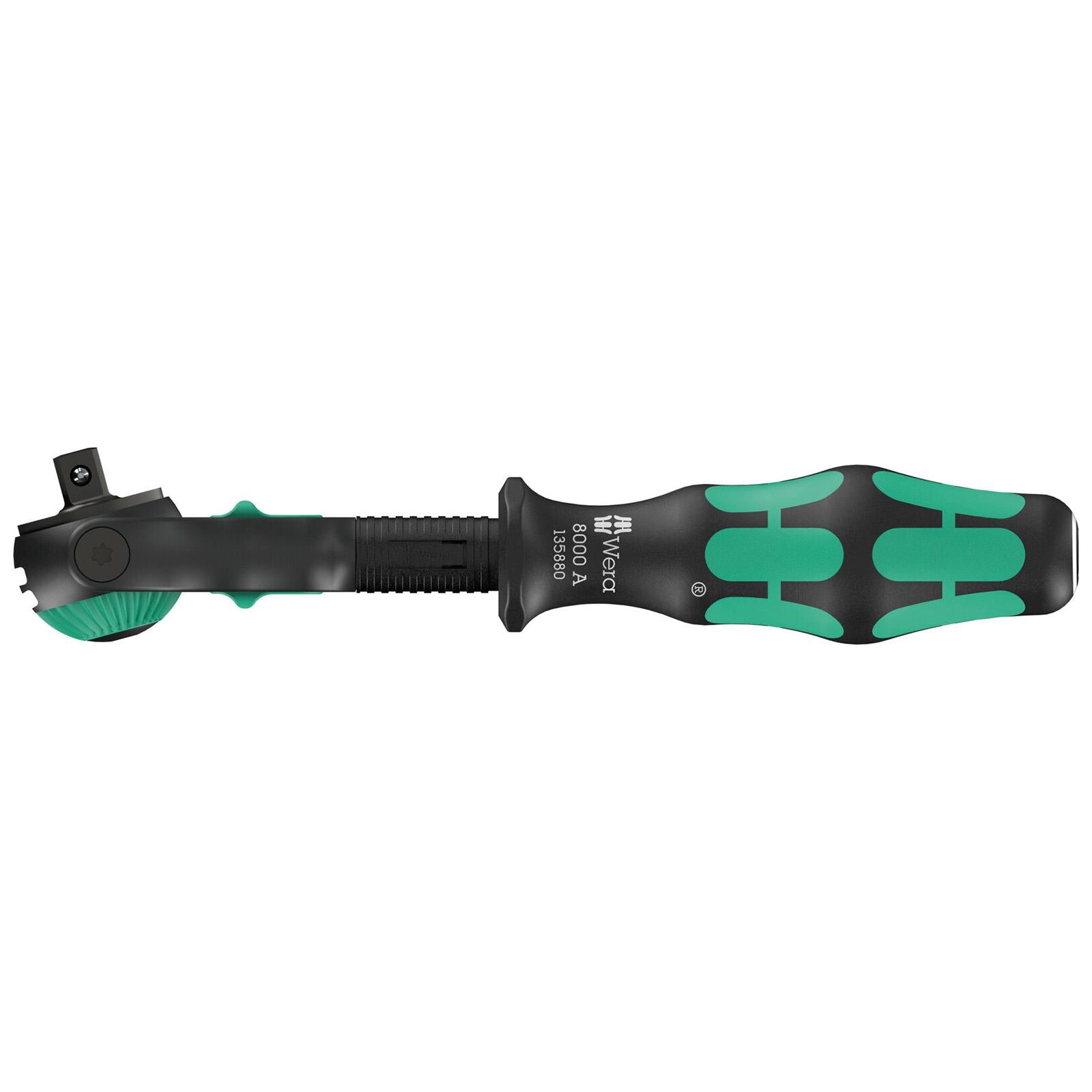 Wera Ratchet Wrench 8000 A Black Edition Zyklop Speed Ratchet with 1/4" Drive