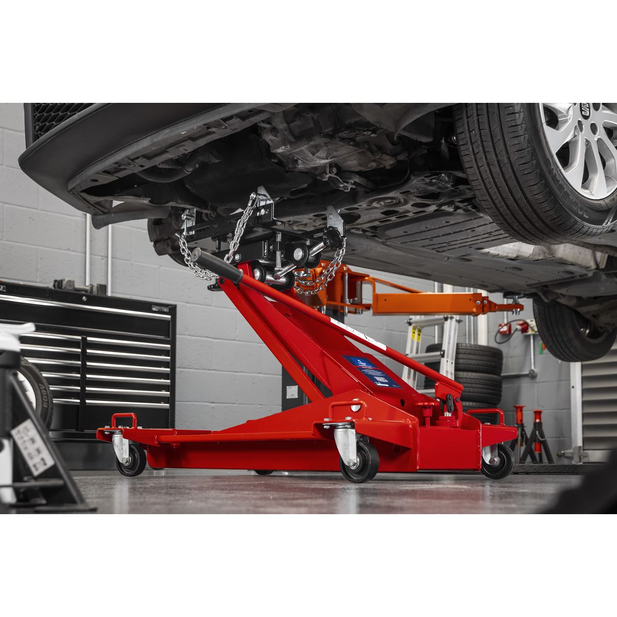Sealey Premier Floor Transmission Jack 1 Tonne