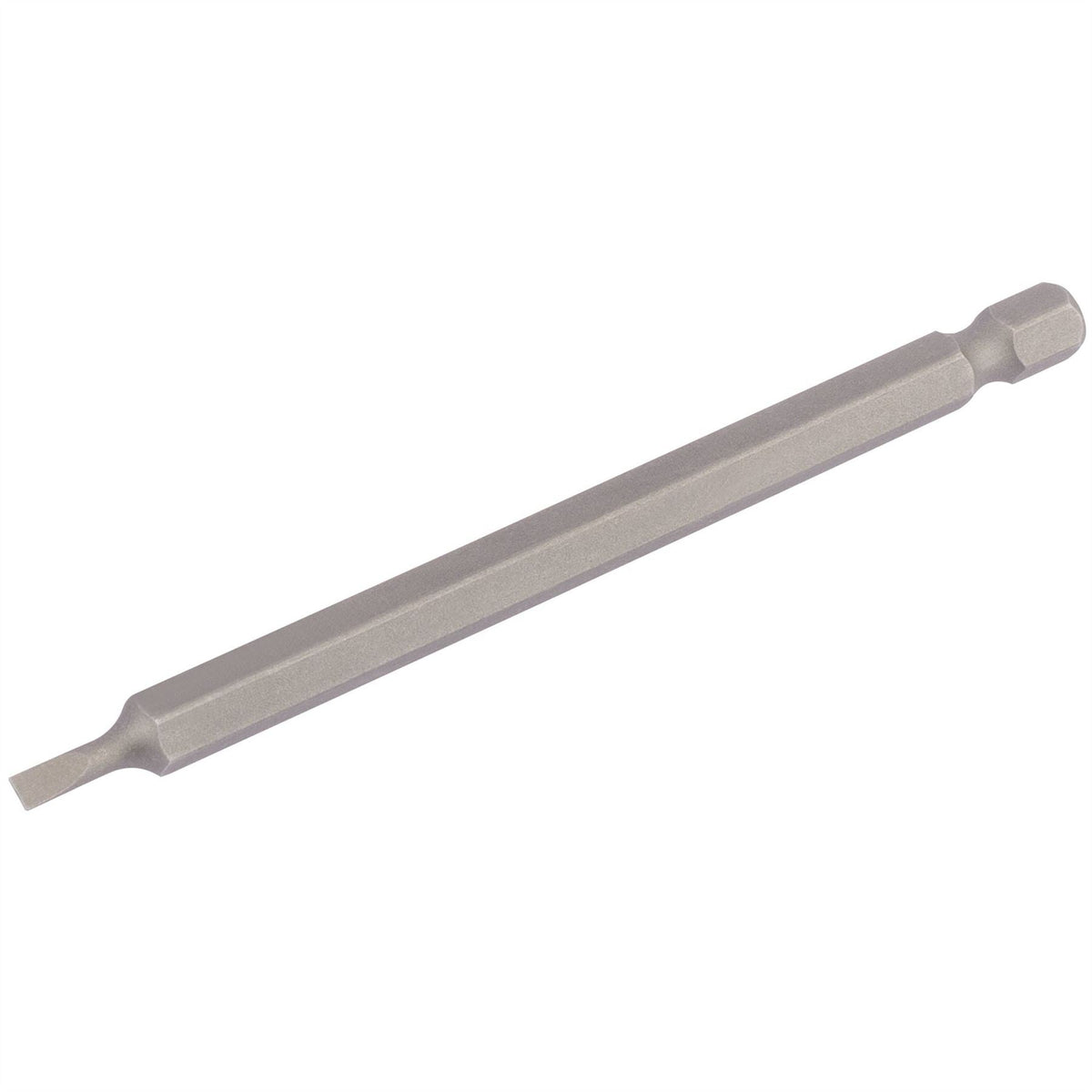 Draper Plain Slot Insert Bit 3mm 1/4" Hex 100mm Long (Pack of 1) 64341 White Rose Tools