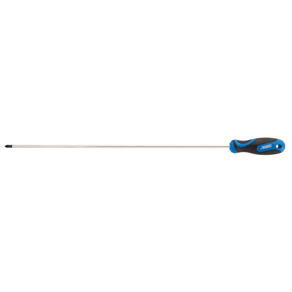 Draper Extra Long Reach Soft Grip PZ Type Screwdriver No.2 x 450mm 69472 White Rose Tools