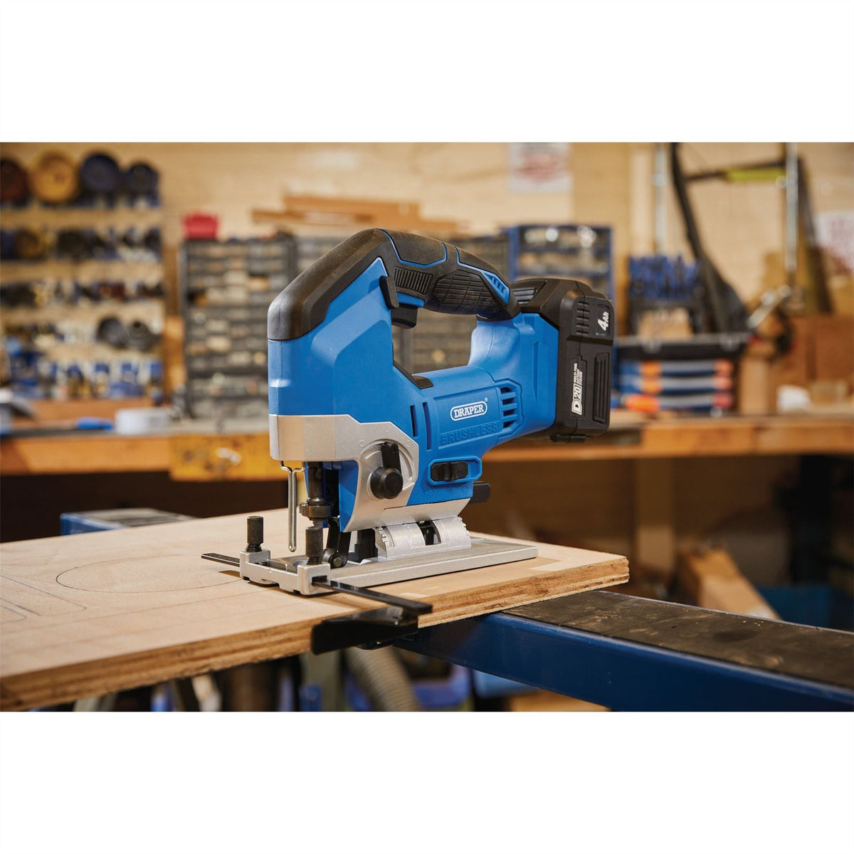 Draper D20 20V Brushless Jigsaw (Sold Bare) 79883 White Rose Tools