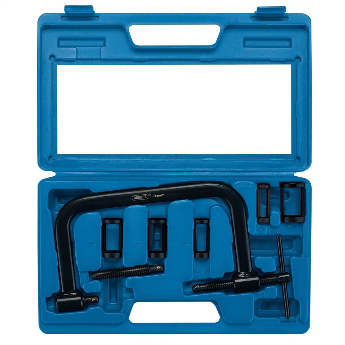 Draper Expert Multi-Way Valve Spring Compressor Set (9 Piece) 30832 White Rose Tools
