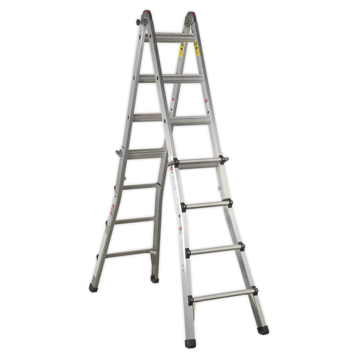 Sealey Aluminium Telescopic Ladder 4-Way EN 131 Adjustable Height