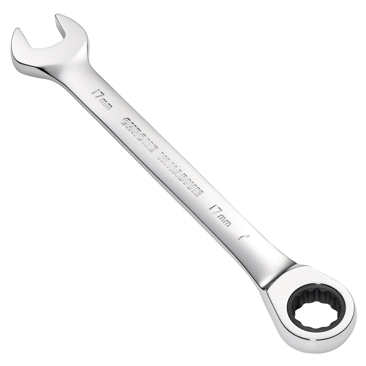 Draper Metric Ratcheting Combination Spanner 17mm 31014 White Rose Tools