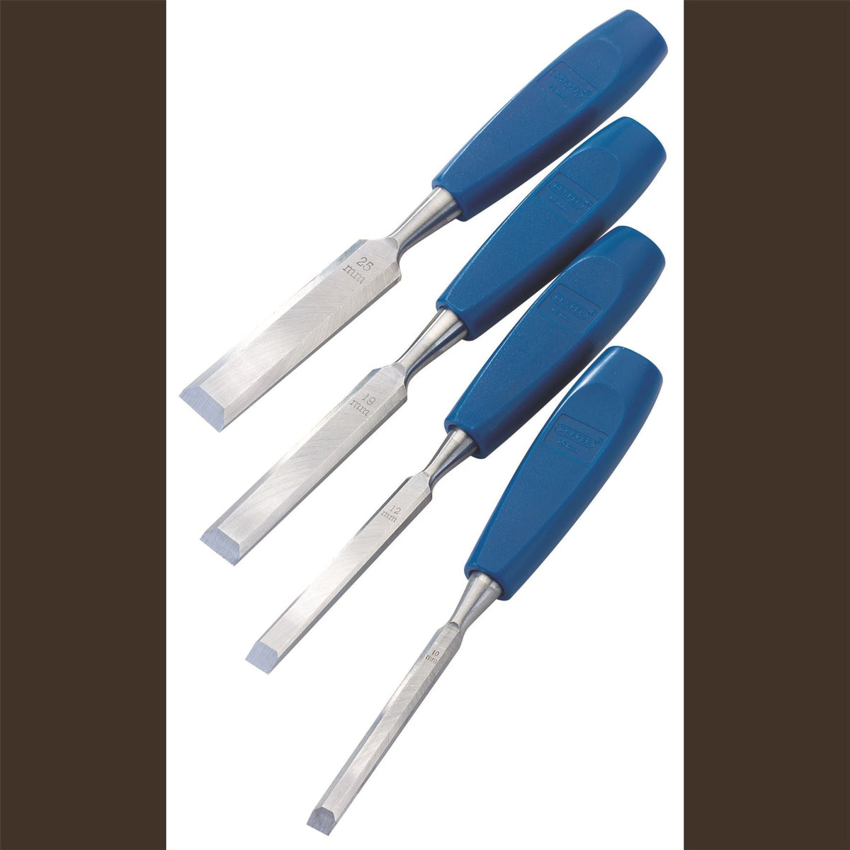 Draper Bevel Edge Wood Chisel Set (4 Piece) 69619 White Rose Tools