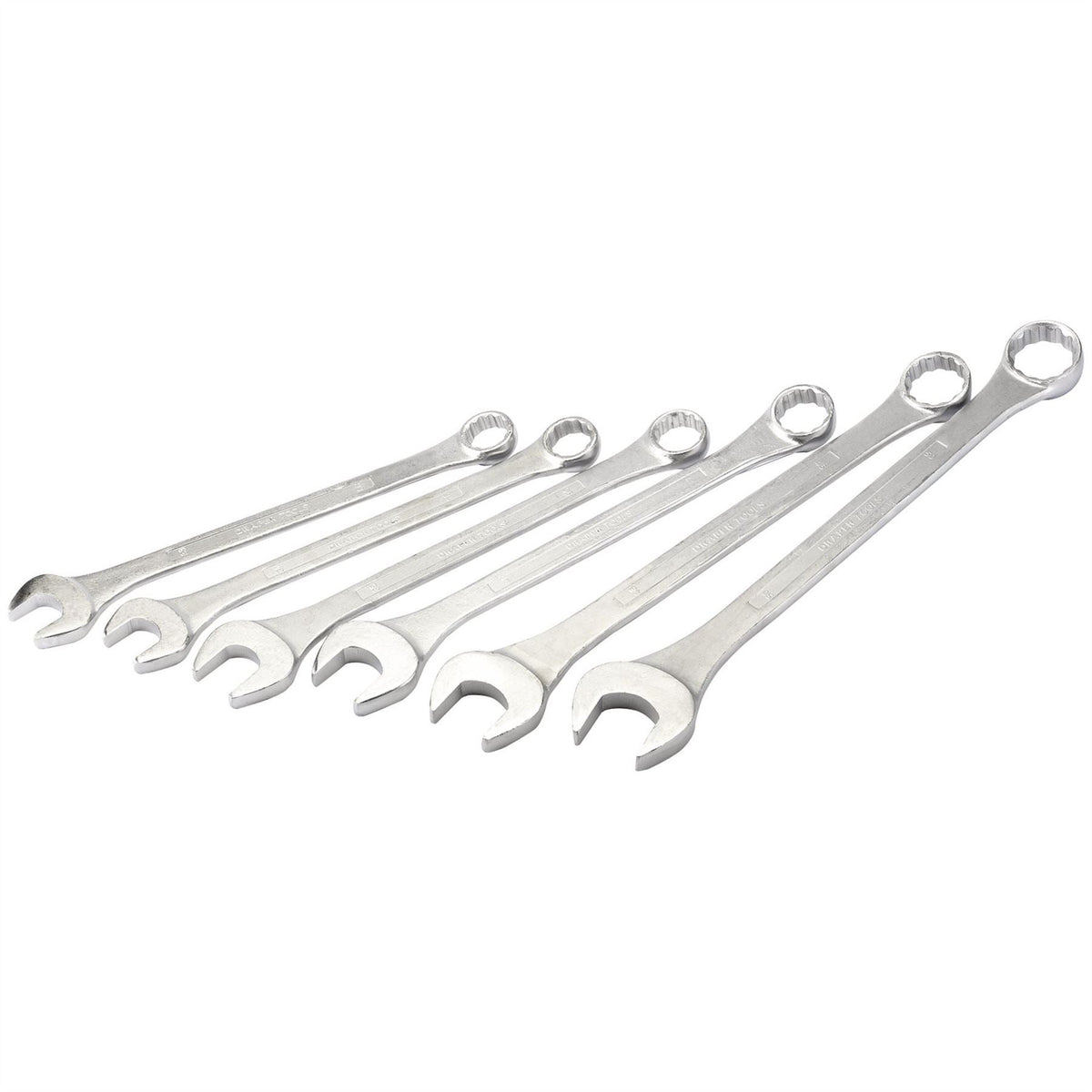 Draper Heavy Duty Long Pattern Metric Combination Spanner Set (6 Piece) 31167 White Rose Tools