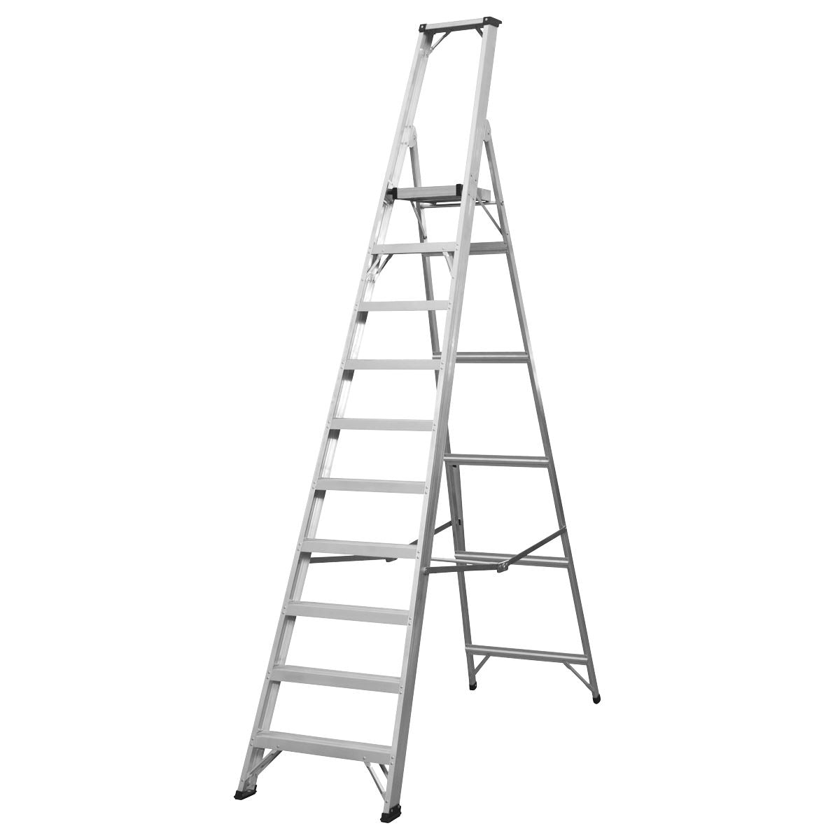 Sealey Aluminium Step Ladder 10-Tread Industrial BS EN 131