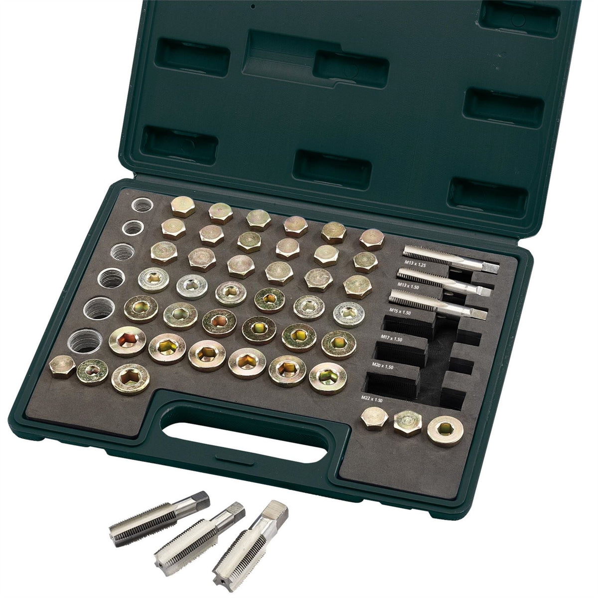 Draper Expert Drain Plug Repair Kit (120 Piece) 36631 White Rose Tools