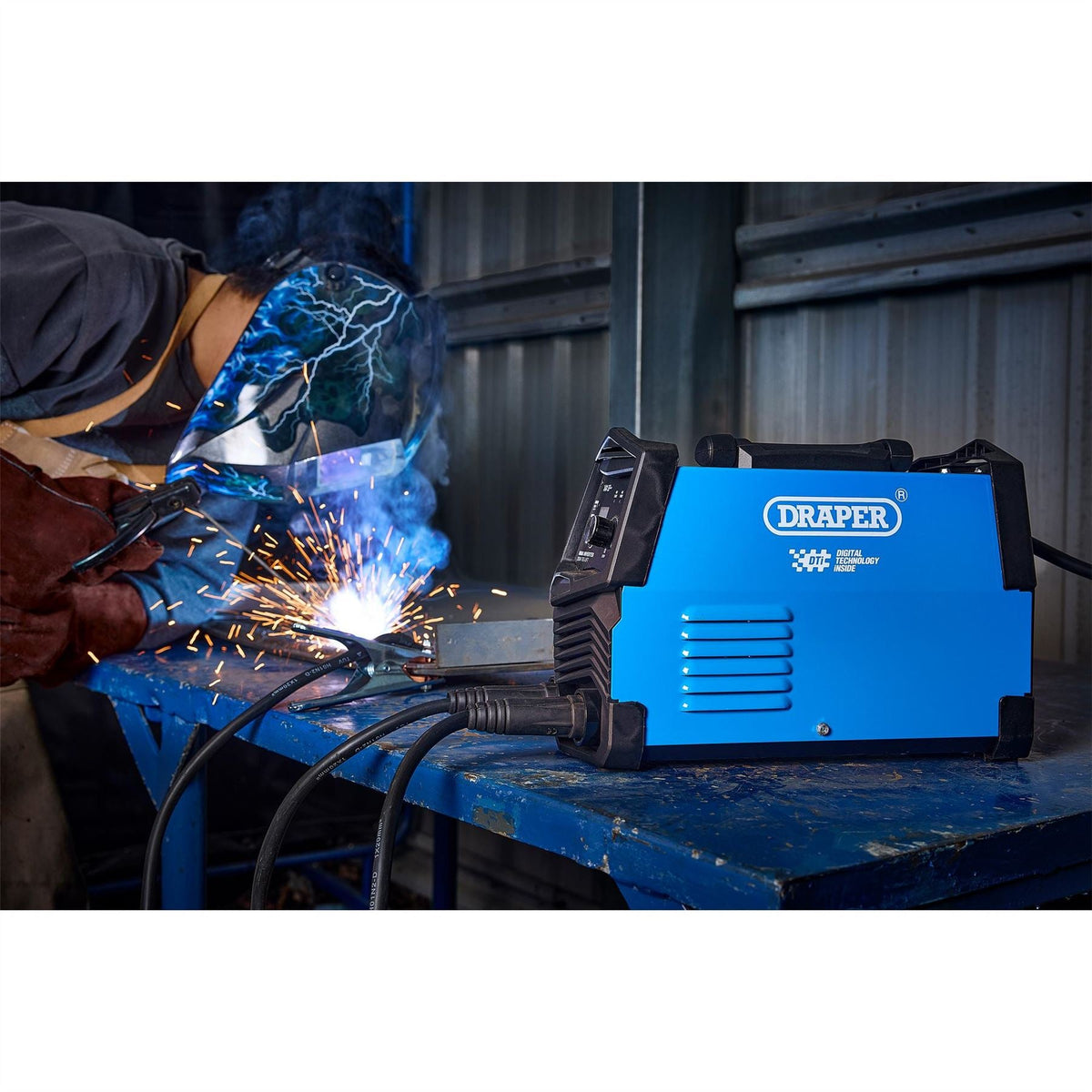 Draper MMA Inverter Welder with TIG-Lift Dti 200A 70011 White Rose Tools