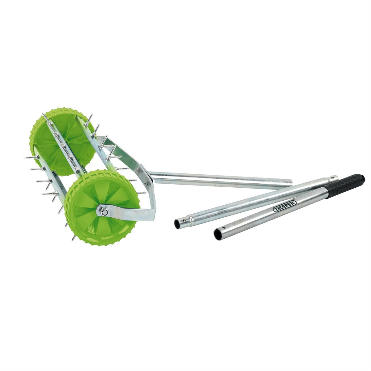 Draper Rolling Lawn Aerator Spiked Drum 450mm 83983 White Rose Tools
