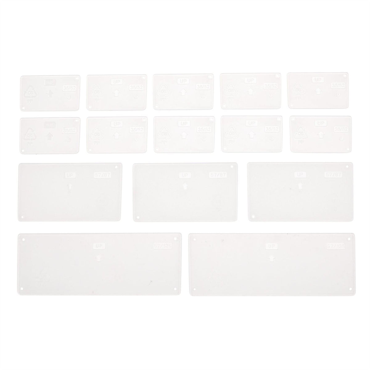 Draper Expert Assorted Plastic Draw Dividers (Pack of 16) 68237 White Rose Tools