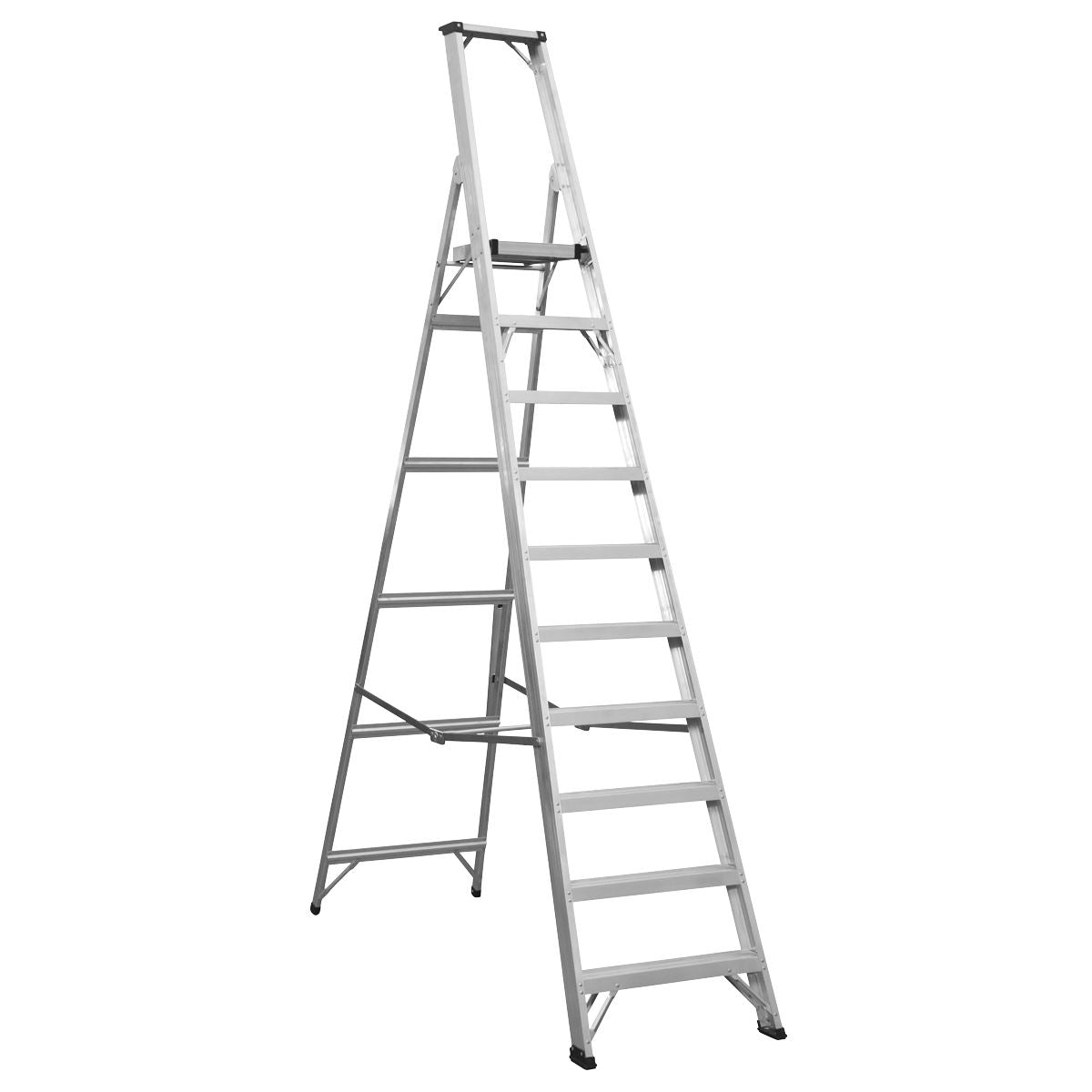 Sealey Aluminium Step Ladder 10-Tread Industrial BS EN 131