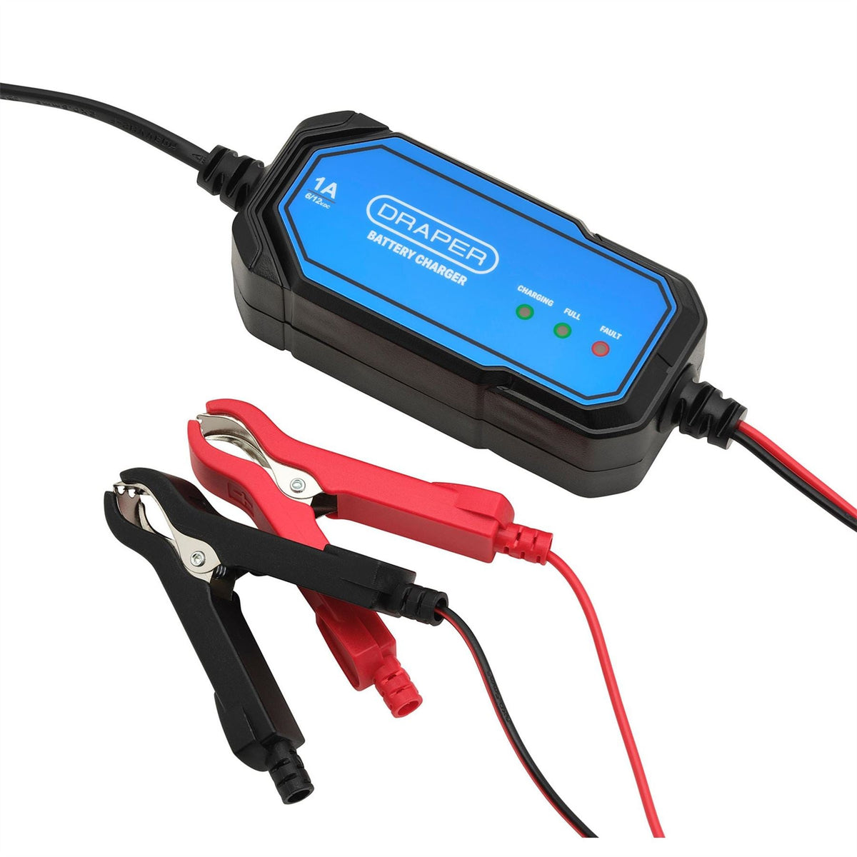 Draper 1A 6/12V Smart Battery Charger 32295 White Rose Tools
