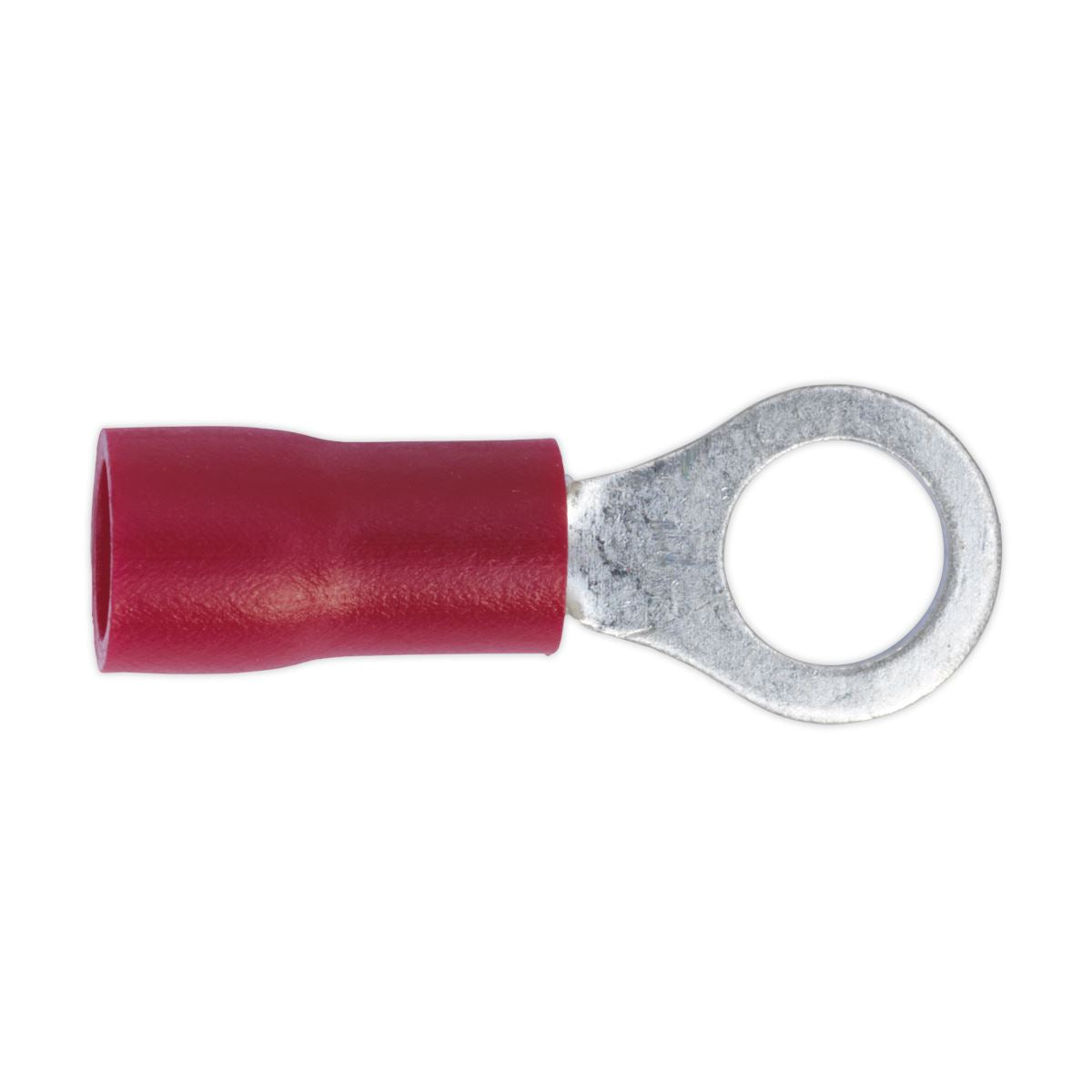 Sealey 100 Pack 5.3mm (2BA) Red Easy Entry Ring Terminal