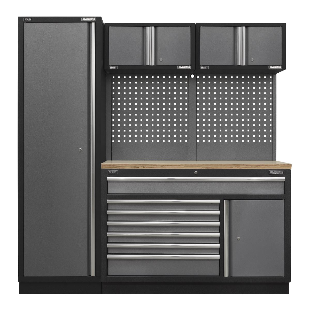 Sealey Superline Pro Superline PRO® 1.96m Storage System - Pressed Wood Worktop