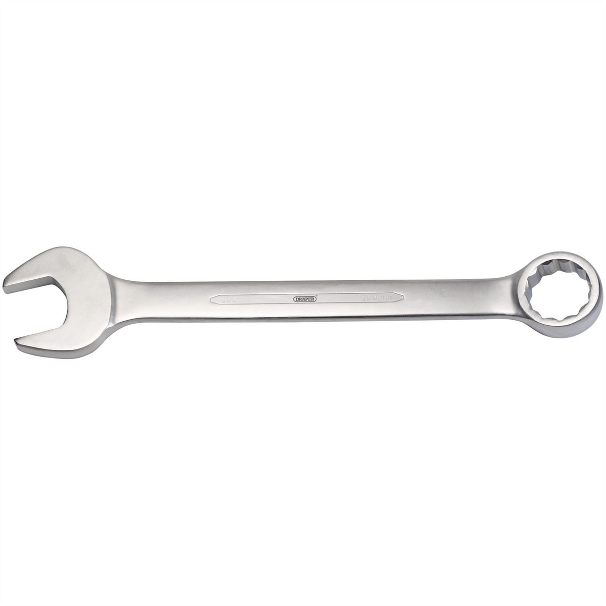 Draper Heavy Duty Long Pattern Metric Combination Spanner 100mm 14966 White Rose Tools