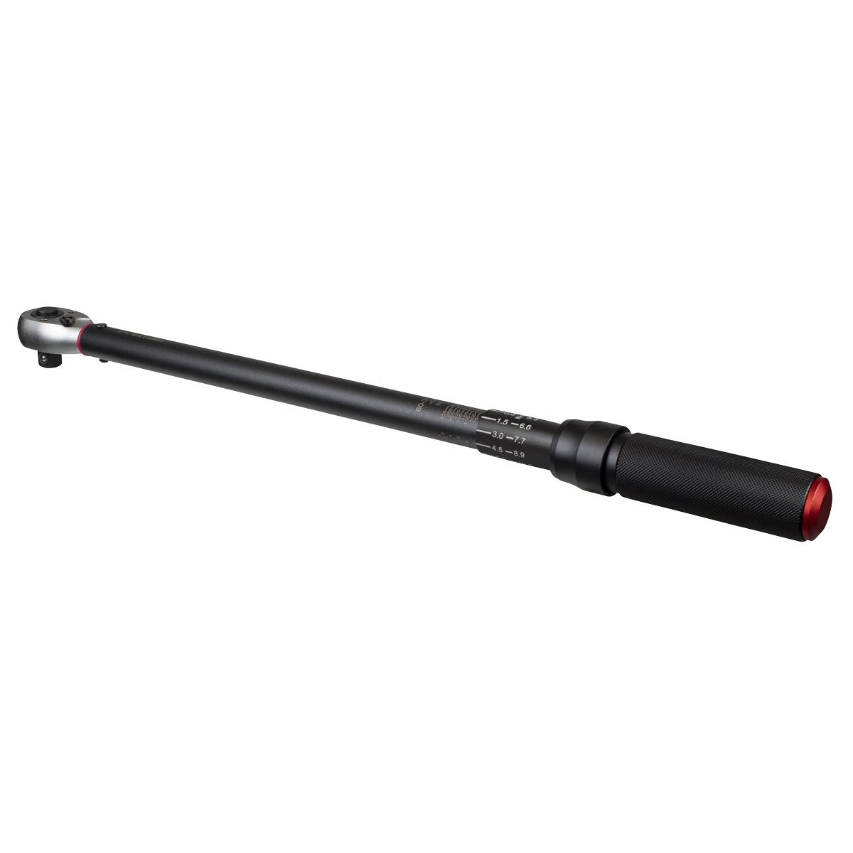 Sealey Premier Black Torque Wrench Micrometer Style 1/2"Sq Drive Calibrated 60-330Nm - Premier Black White Rose Tools