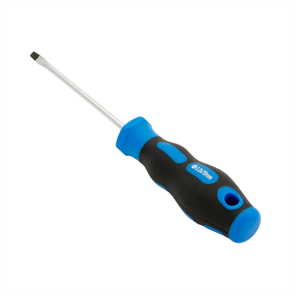 Draper Soft Grip Plain Slot Screwdriver 3.2 x 75mm 48919 White Rose Tools