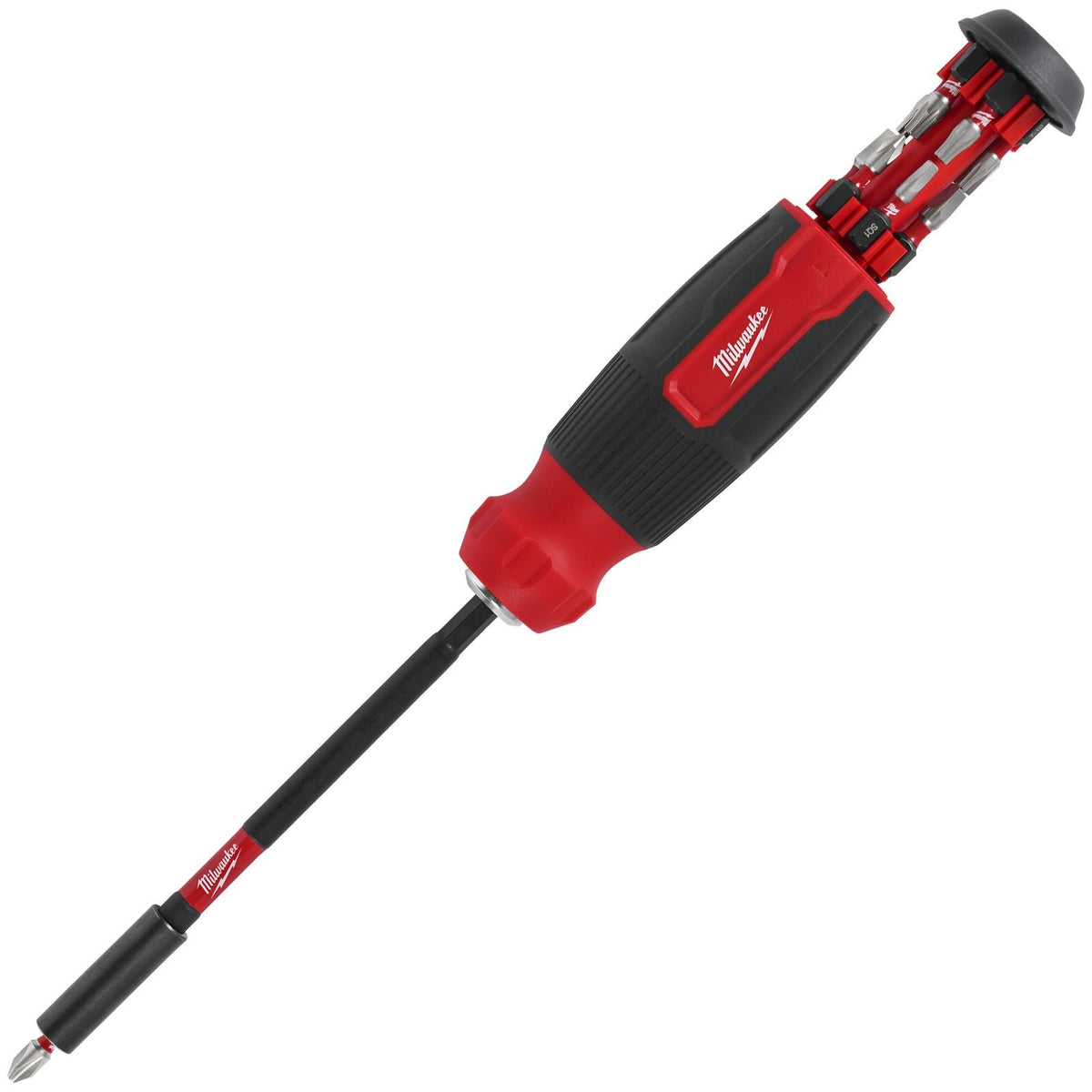 Milwaukee 14 in 1 Shockwave Multi Bit Screwdriver Phillips Pozi Torx Slotted Hex White Rose Tools