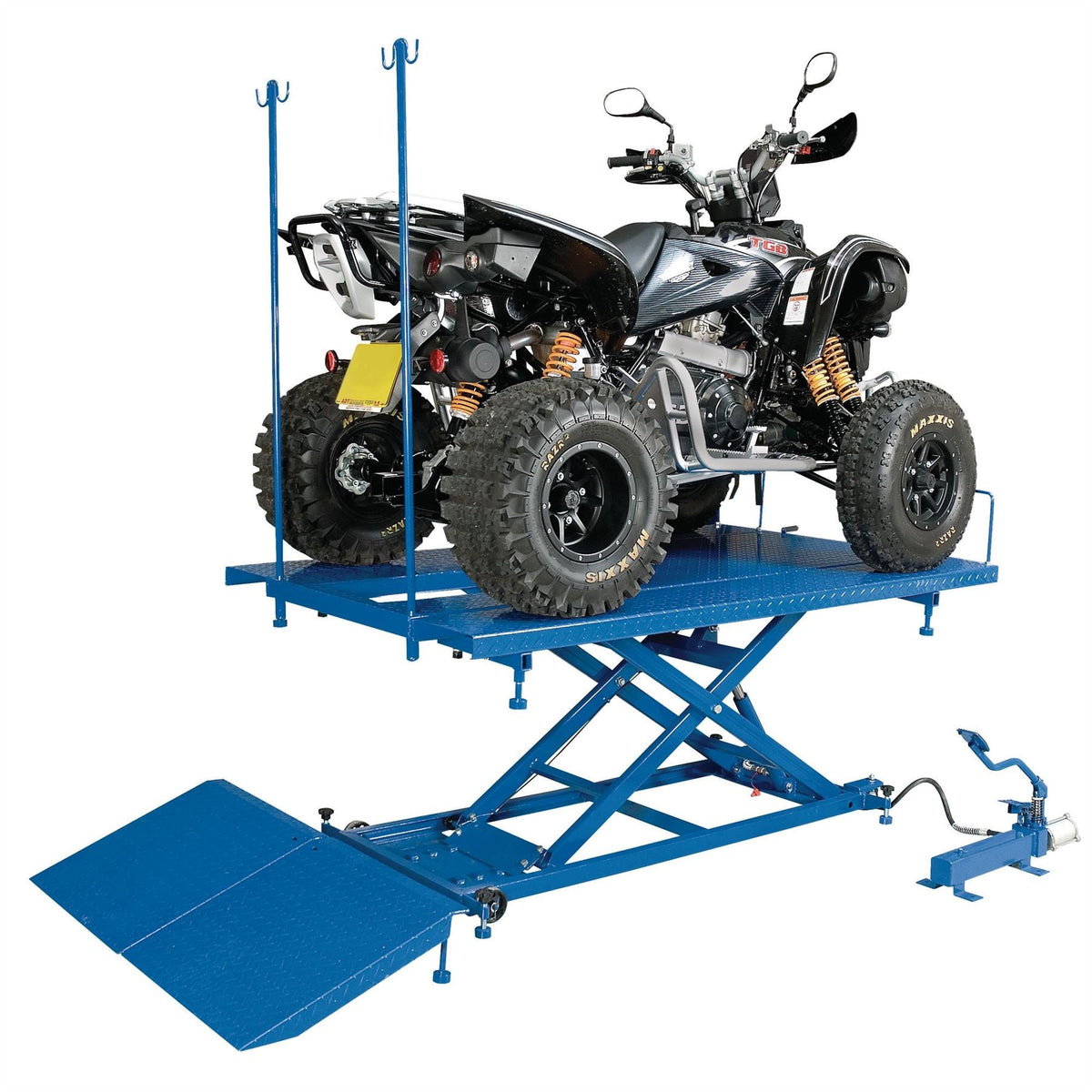 Draper Pneumatic/Hydraulic Motorcycle/ATV Small Garden Machinery Lift 680kg 37190 White Rose Tools