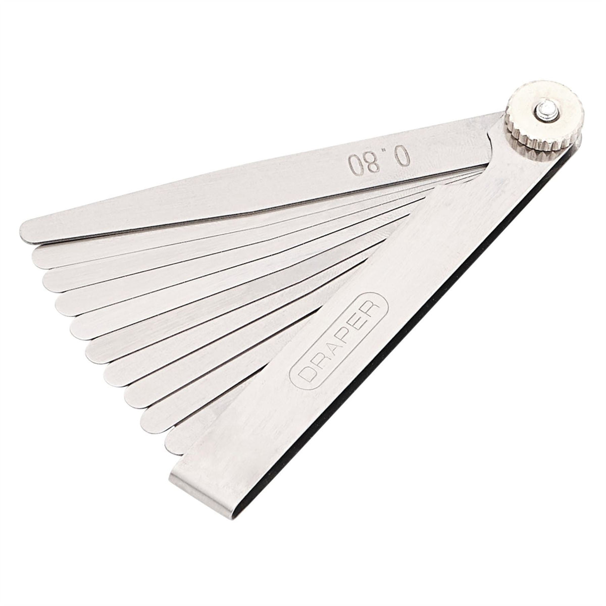 Draper 10 Blade Metric Feeler Gauge Set 36169 White Rose Tools