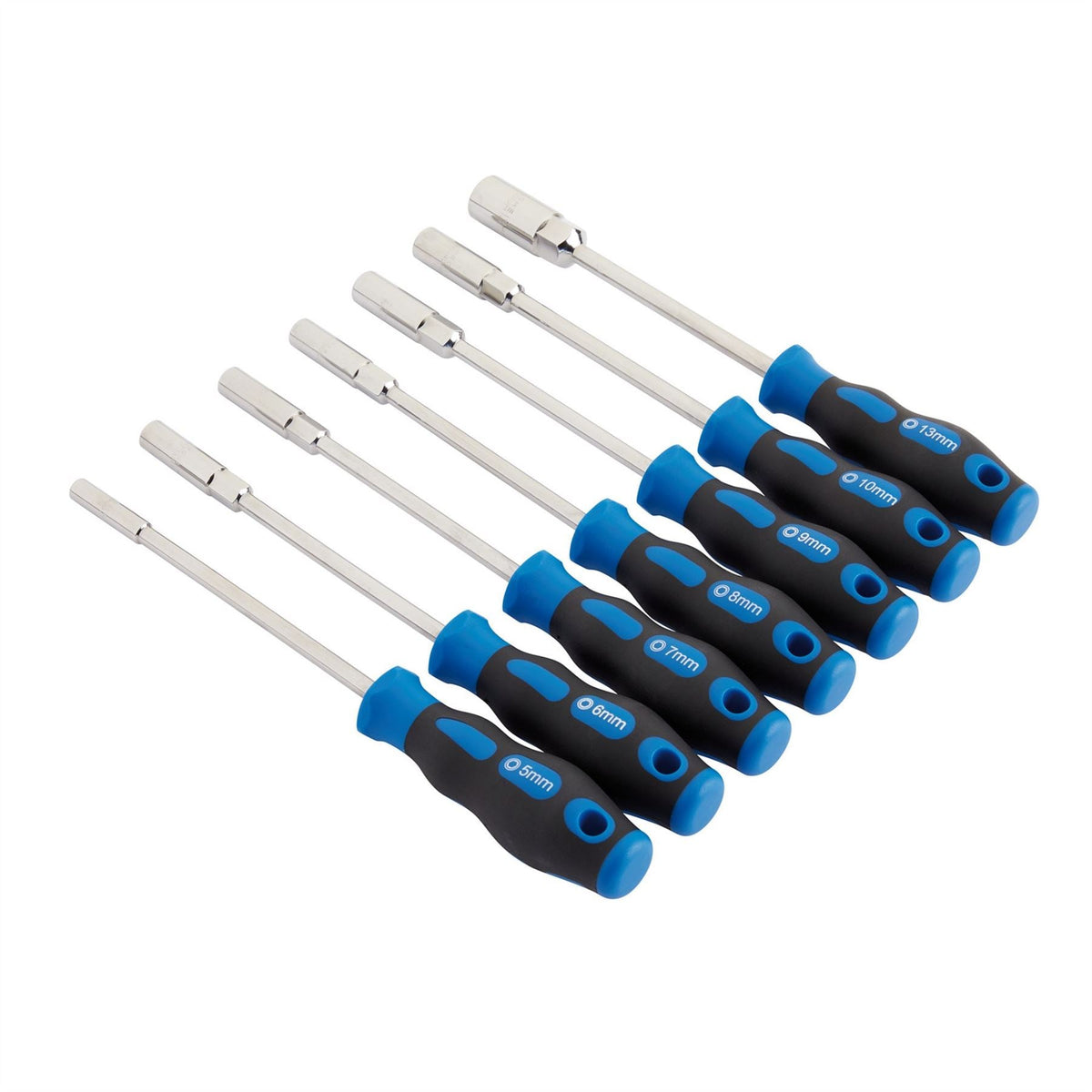 Draper Soft Grip Nut Spinner Set (7 Piece) 63510 White Rose Tools