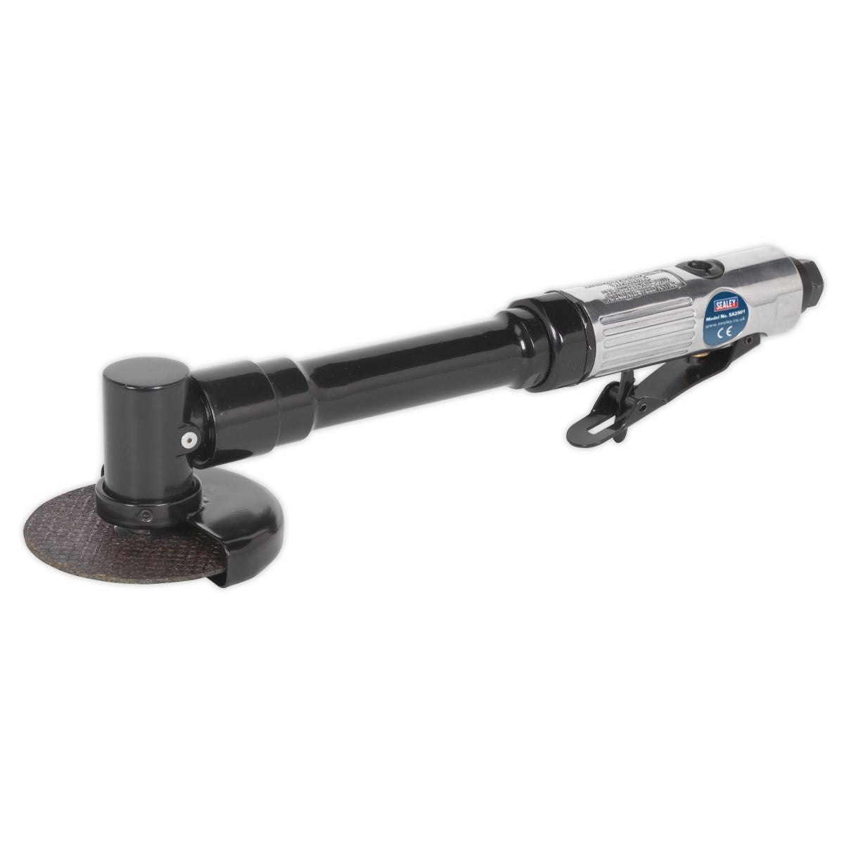 Sealey 75mm Long Reach Air Angle Cut Off Cutting Tool Air Grinder Saw 1/4" BSP