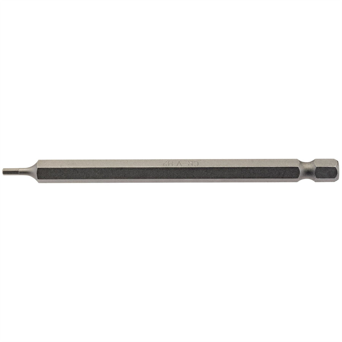 Draper Hexagonal Insert Bit 2mm 1/4" Hex 100mm Long (Pack of 1) 64370 White Rose Tools