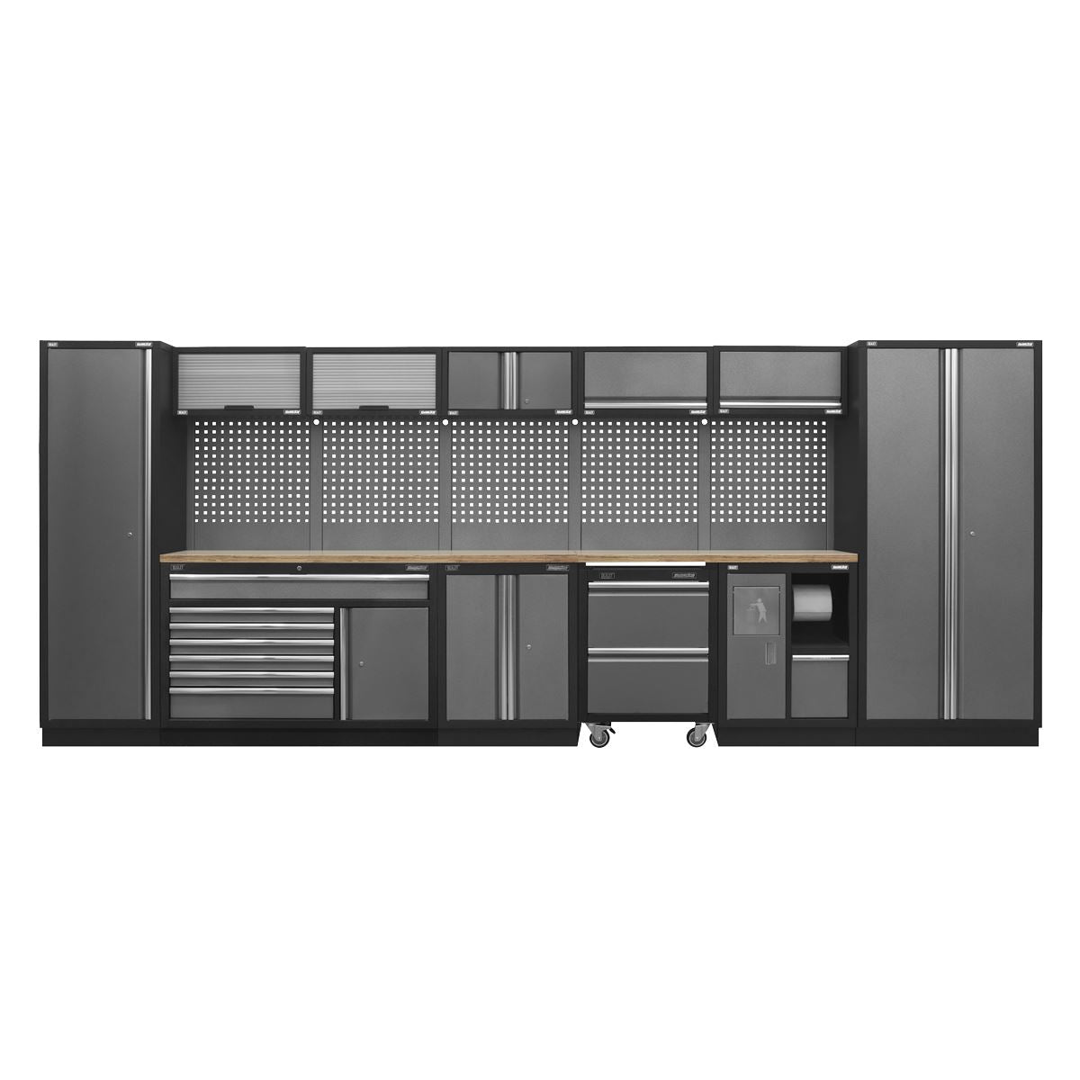 Sealey Superline Pro Superline PRO® 4.9m Storage System - Pressed Wood Worktop