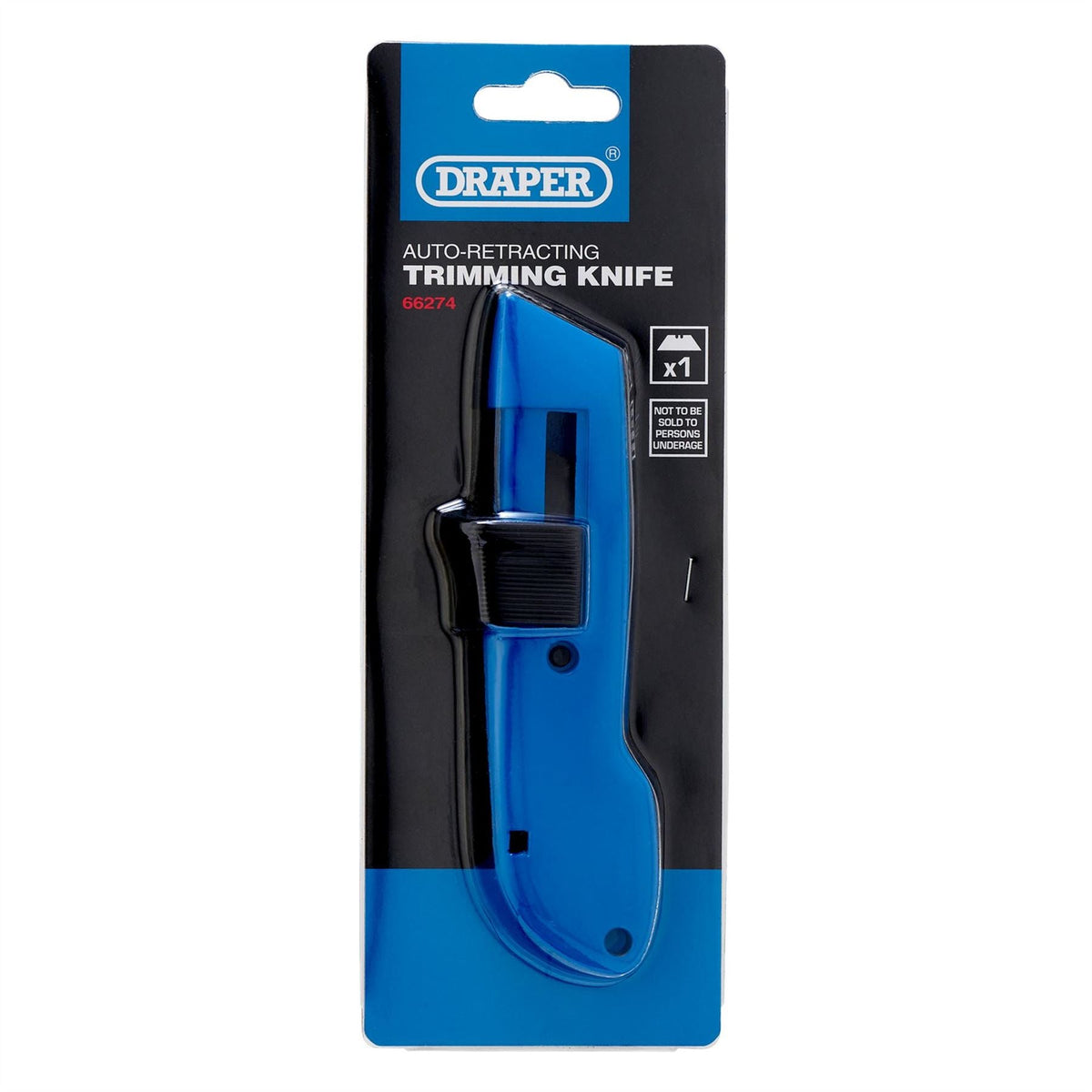 Draper Automatic Retractable Trimming Knife 66274 White Rose Tools