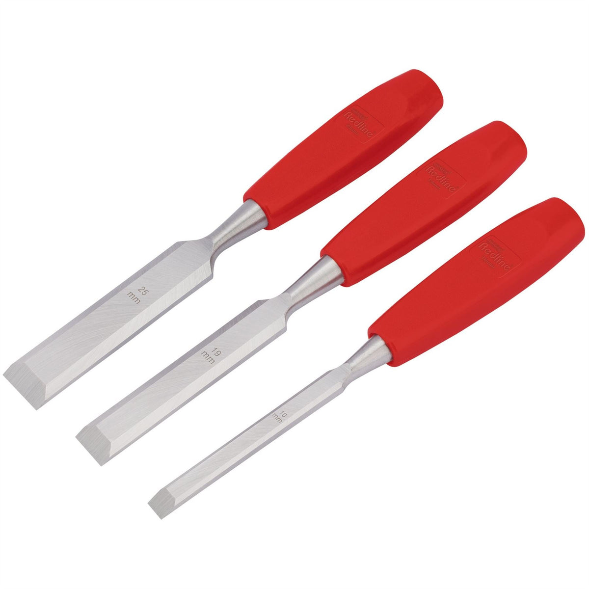Draper Redline® Wood Chisel Set (3 Piece) 68472 White Rose Tools