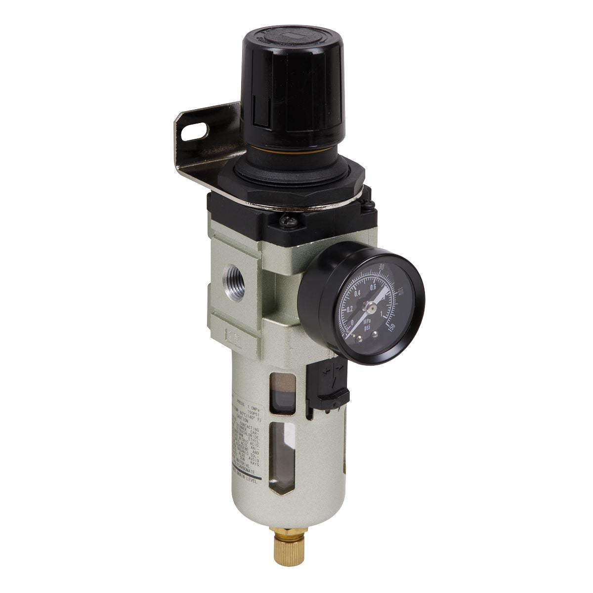 Sealey Air Filter Regulator Compressor Water Moisture Trap Line Pressure Airflow