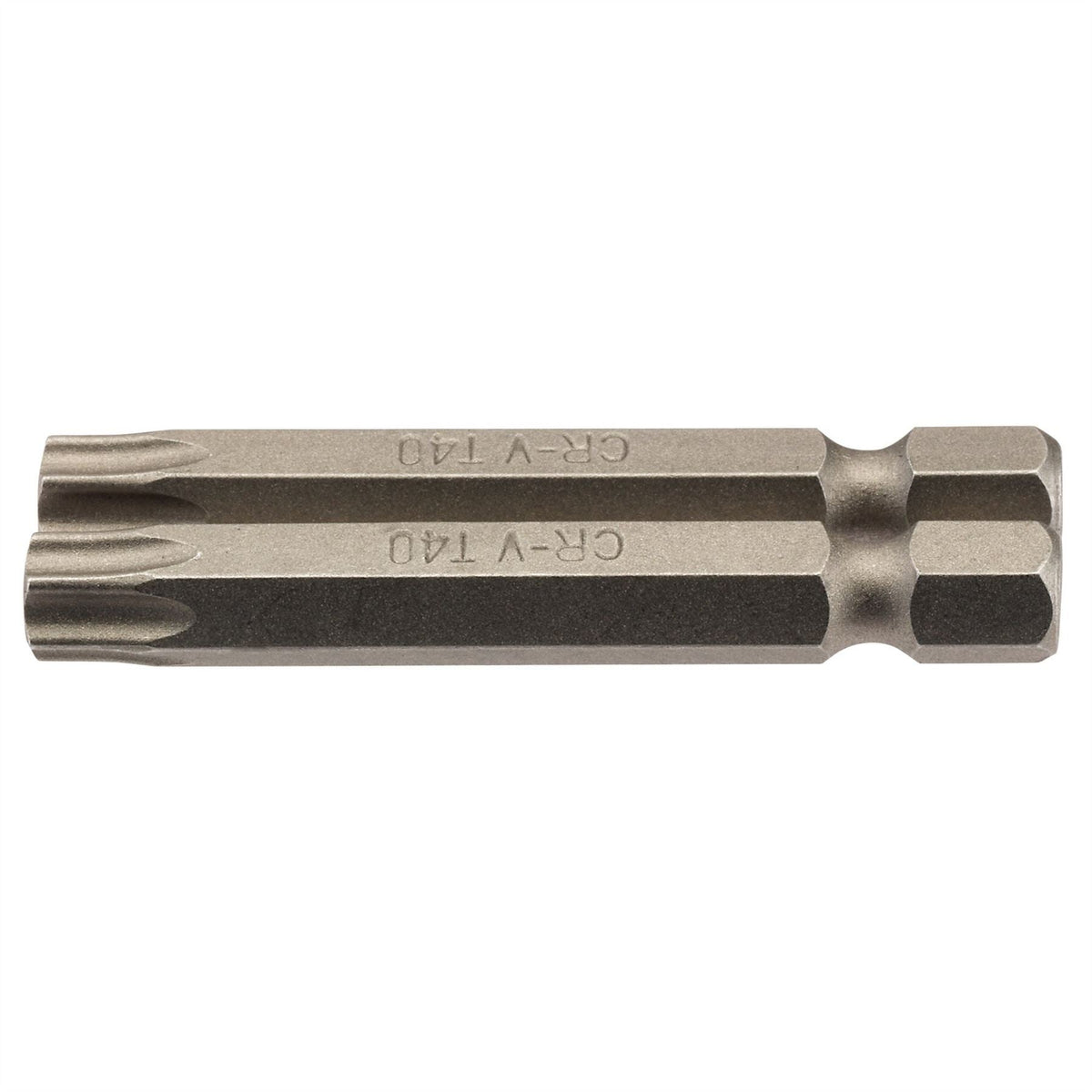 Draper TX-STAR® Insert Bit 1/4" Hex 50mm Long T40 (Pack of 2) 66624 White Rose Tools