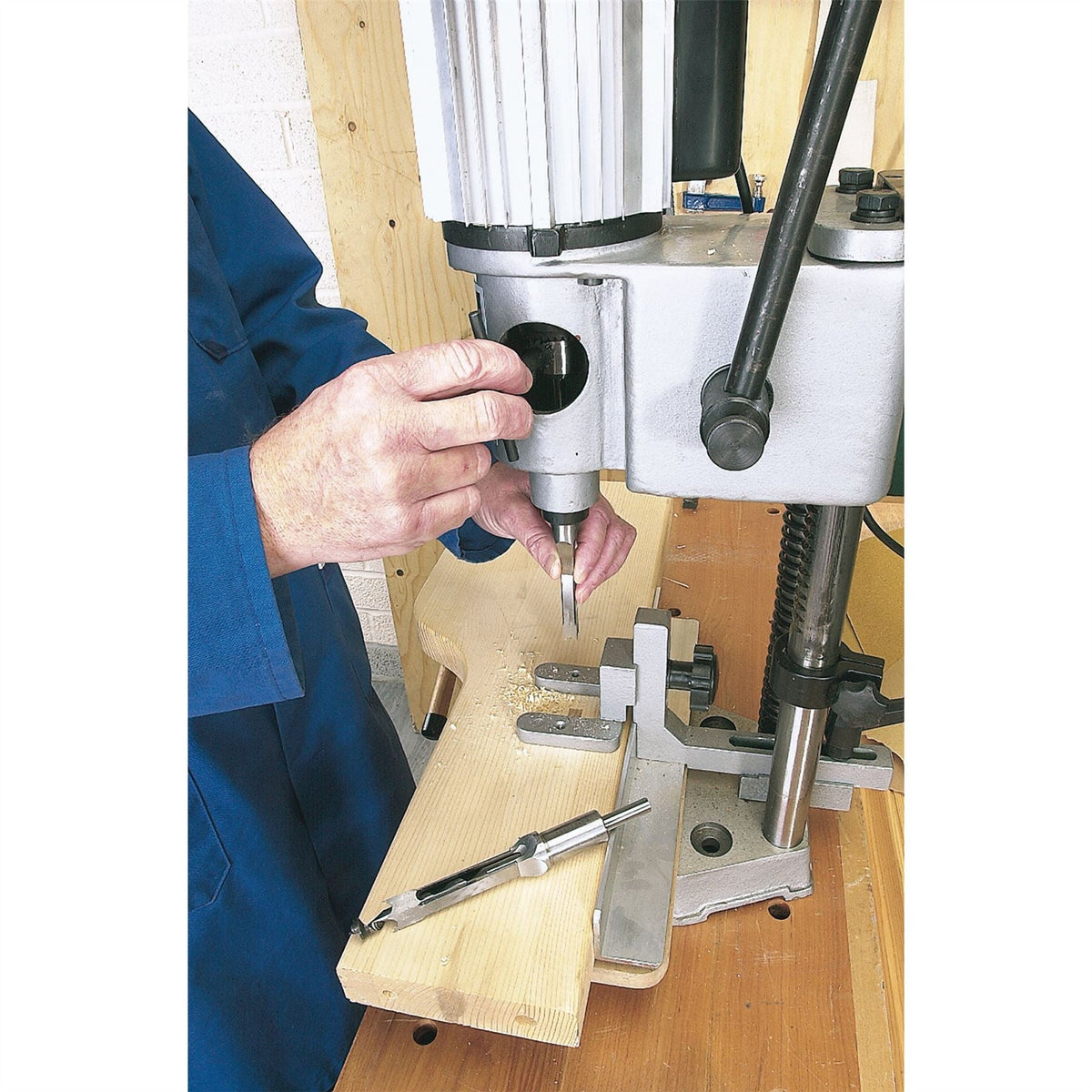 Draper Expert Hollow Square Mortice Chisel with Bit 1/4" 250mm 48014 White Rose Tools