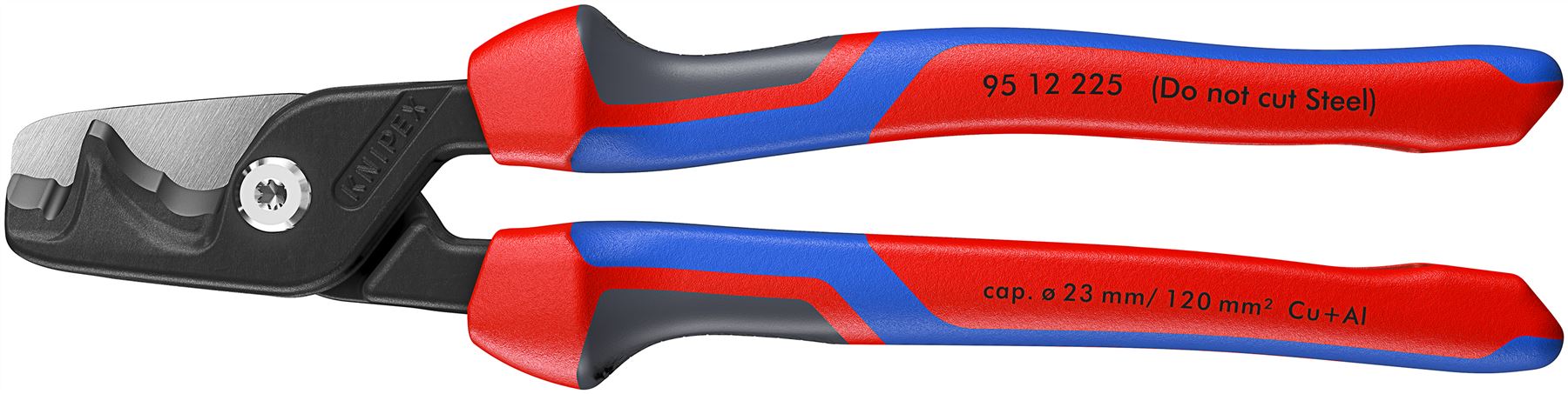 KNIPEX StepCut XL Cable Shears Cutting Pliers 225mm Comfort Handles 95 12 225