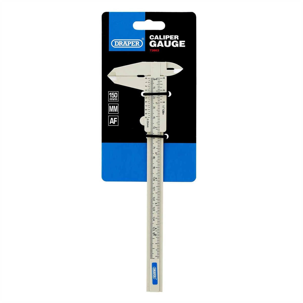 Draper Plastic Vernier Caliper 0 - 150mm or 6" 73863 White Rose Tools
