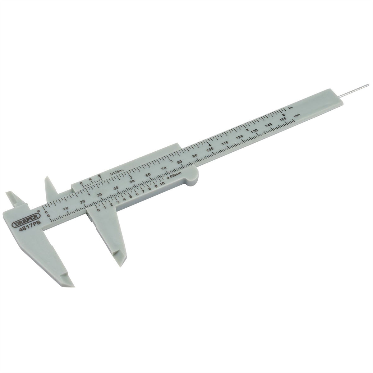 Draper Plastic Vernier Caliper 0 - 150mm or 6" 73863 White Rose Tools