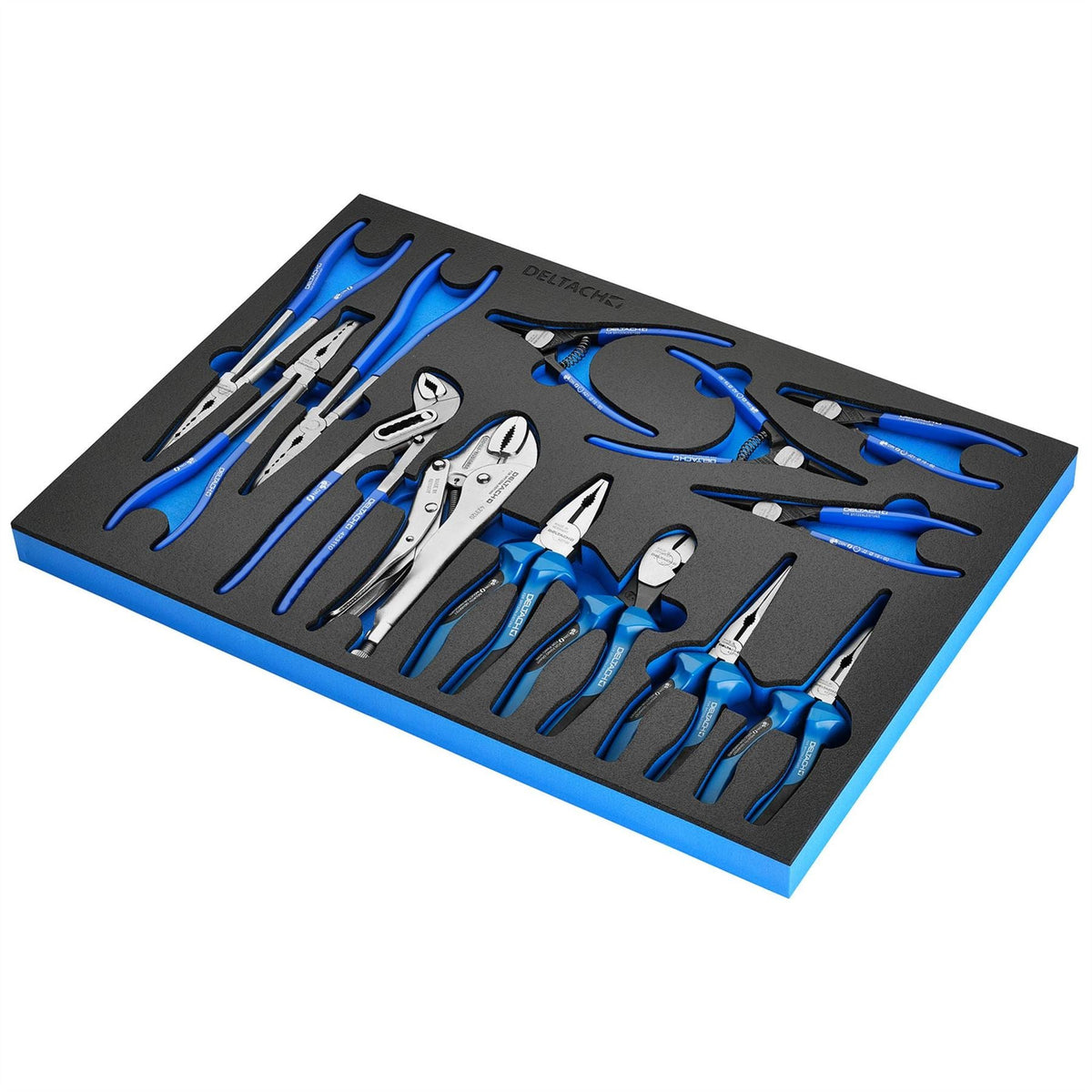 Bunker Pliers Set in EVA Foam Inlay (13 Piece) 29582 White Rose Tools
