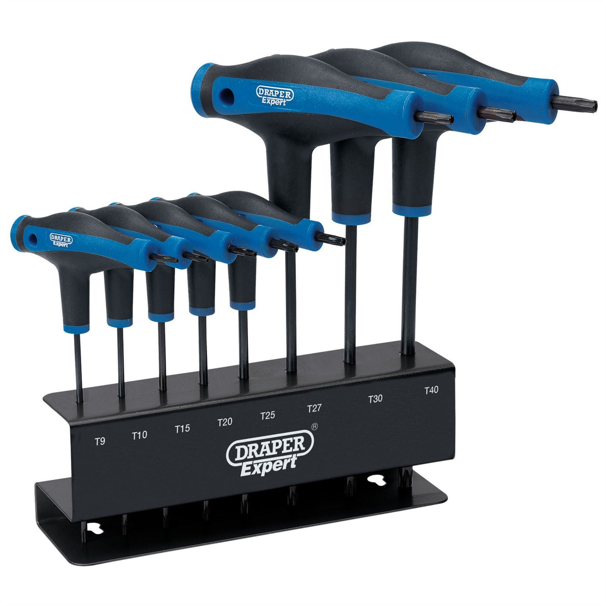 Draper Expert TX-STAR® Soft Grip Metric T-Handle Key Set (8 Piece) 33872 White Rose Tools