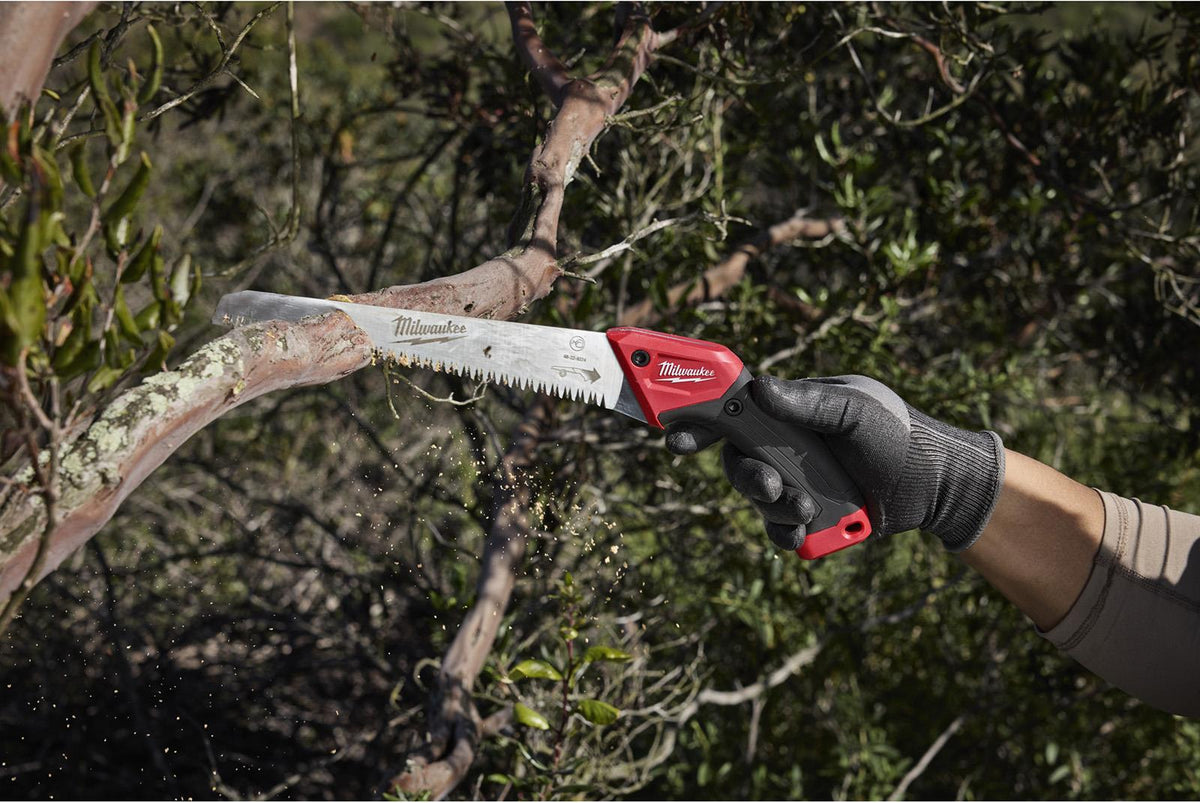 Milwaukee Compact Straight Pruning Saw with Holster White Rose Tools