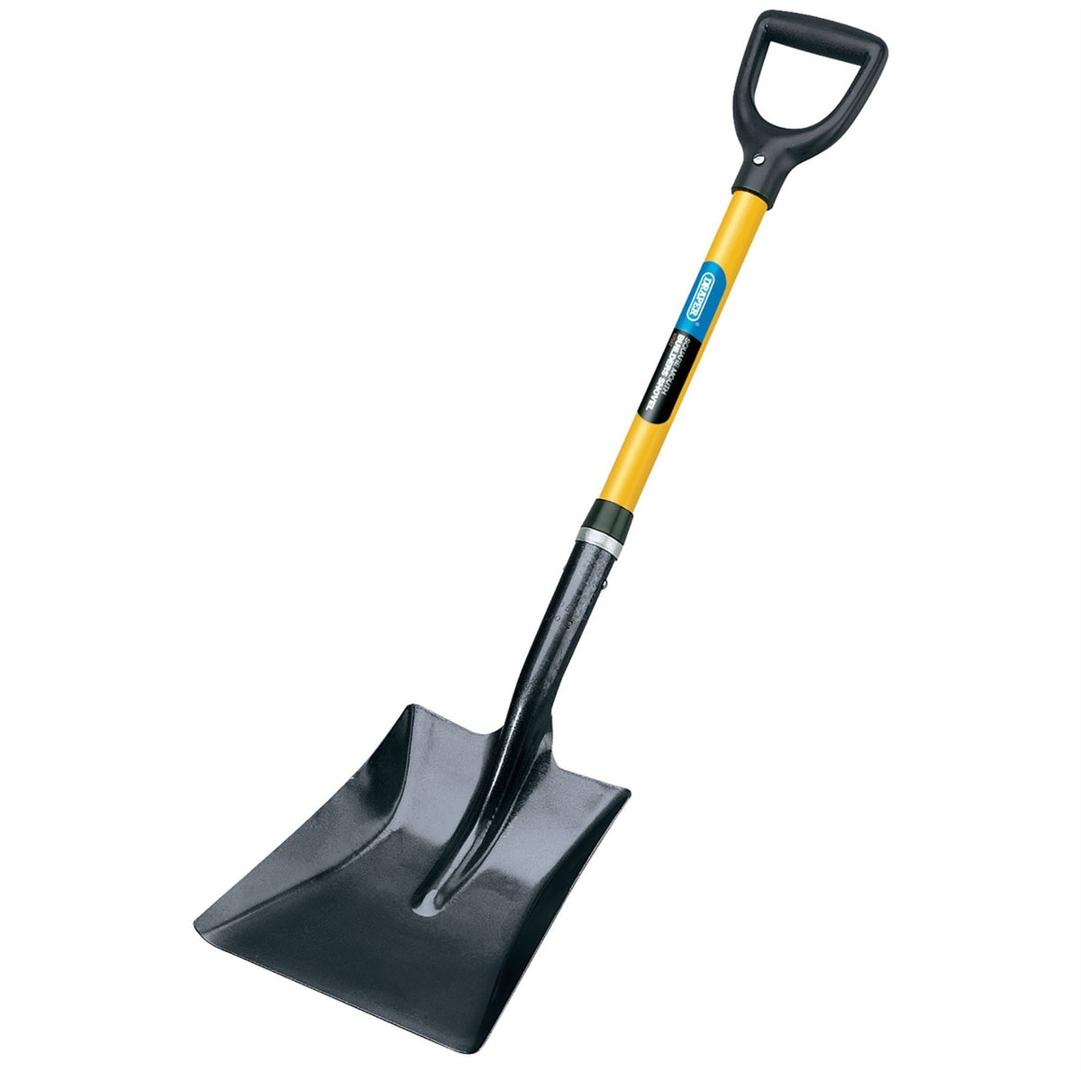 Draper Square Mouth Builders Shovel with Fibreglass Shaft 57567 White Rose Tools