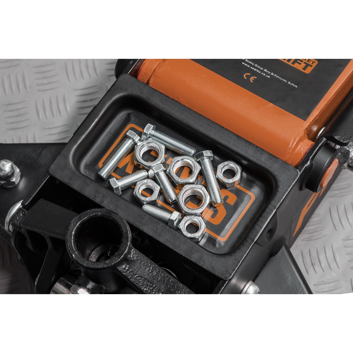 Sealey Premier Low Profile Trolley Jack with Rocket Lift 3 Tonne - Orange