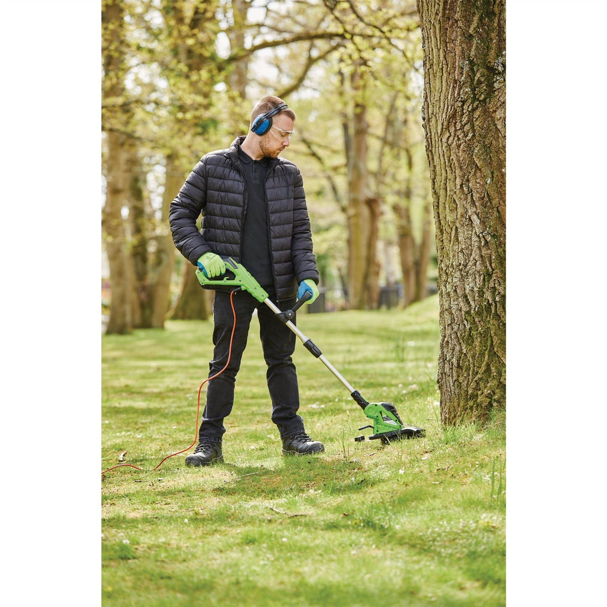 Draper Grass Trimmer with Double Line Feed 300mm 500W 45927 White Rose Tools