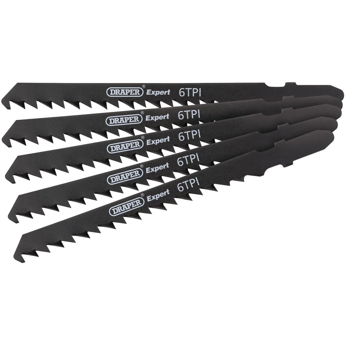 Draper Expert Jigsaw Blade Set 100mm (5 Piece) 81726 White Rose Tools