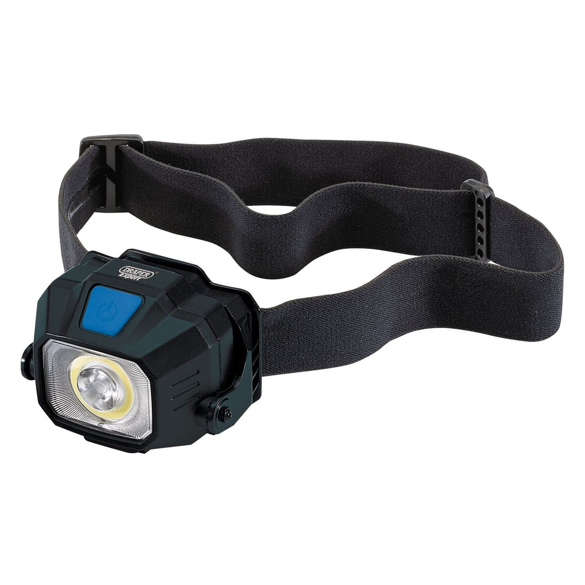 Draper COB/SMD LED Wireless/USB Rechargeable Head Torch 6W 400 Lumens USB-C Cable Supplied 65689 White Rose Tools