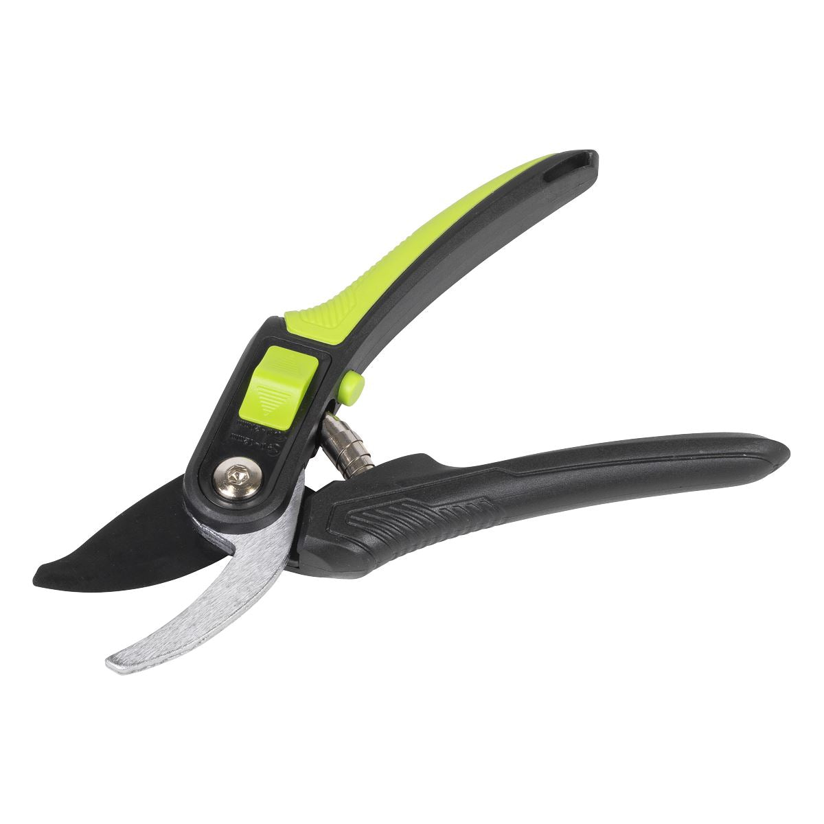 Sealey Bypass Secateurs with Soft Grip Handle, 3-Stage Safety Lock & Carbon Steel Blade, 220mm