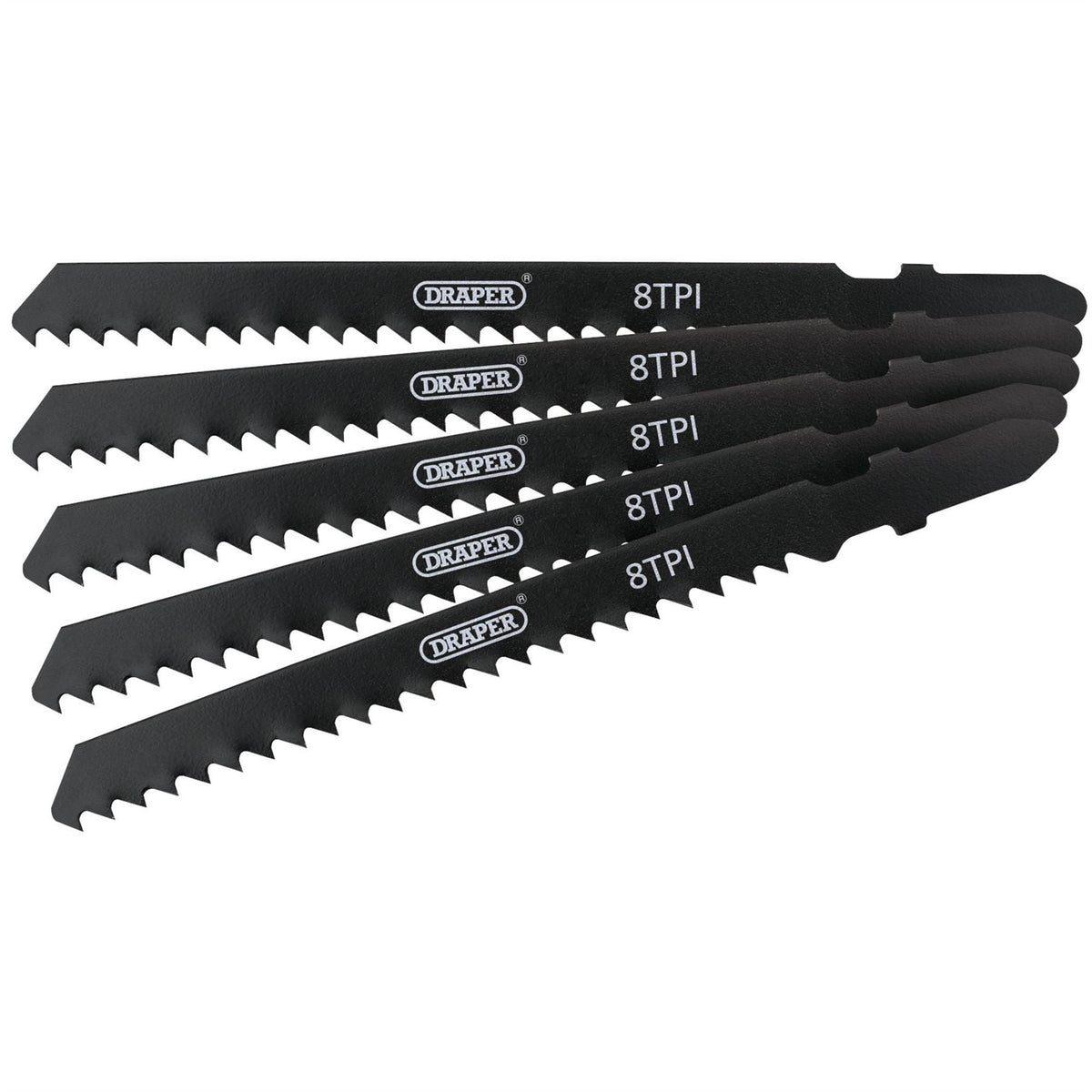 Draper Expert DT111C Jigsaw Blade Set 100mm (5 Piece) 81724 White Rose Tools