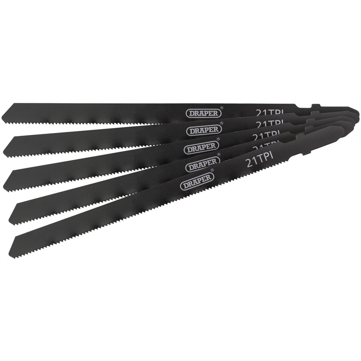 Draper DT318A Jigsaw Blade Set 130mm (5 Piece) 81732 White Rose Tools
