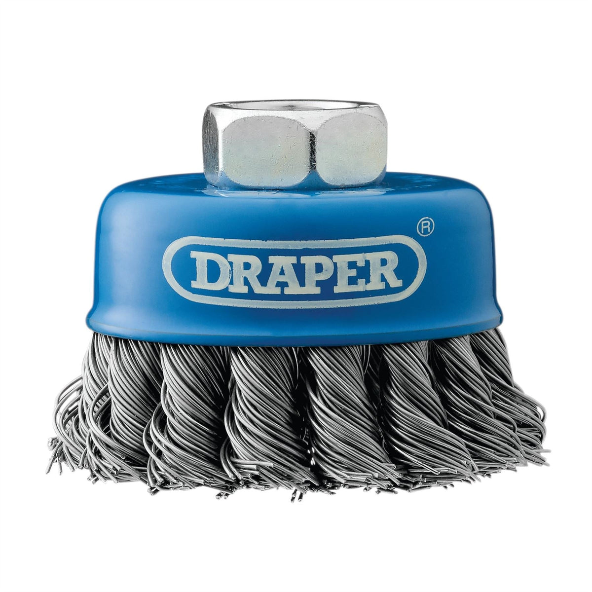 Draper Steel Twist-Knot Wire Cup Brush 65mm M14 41447 White Rose Tools