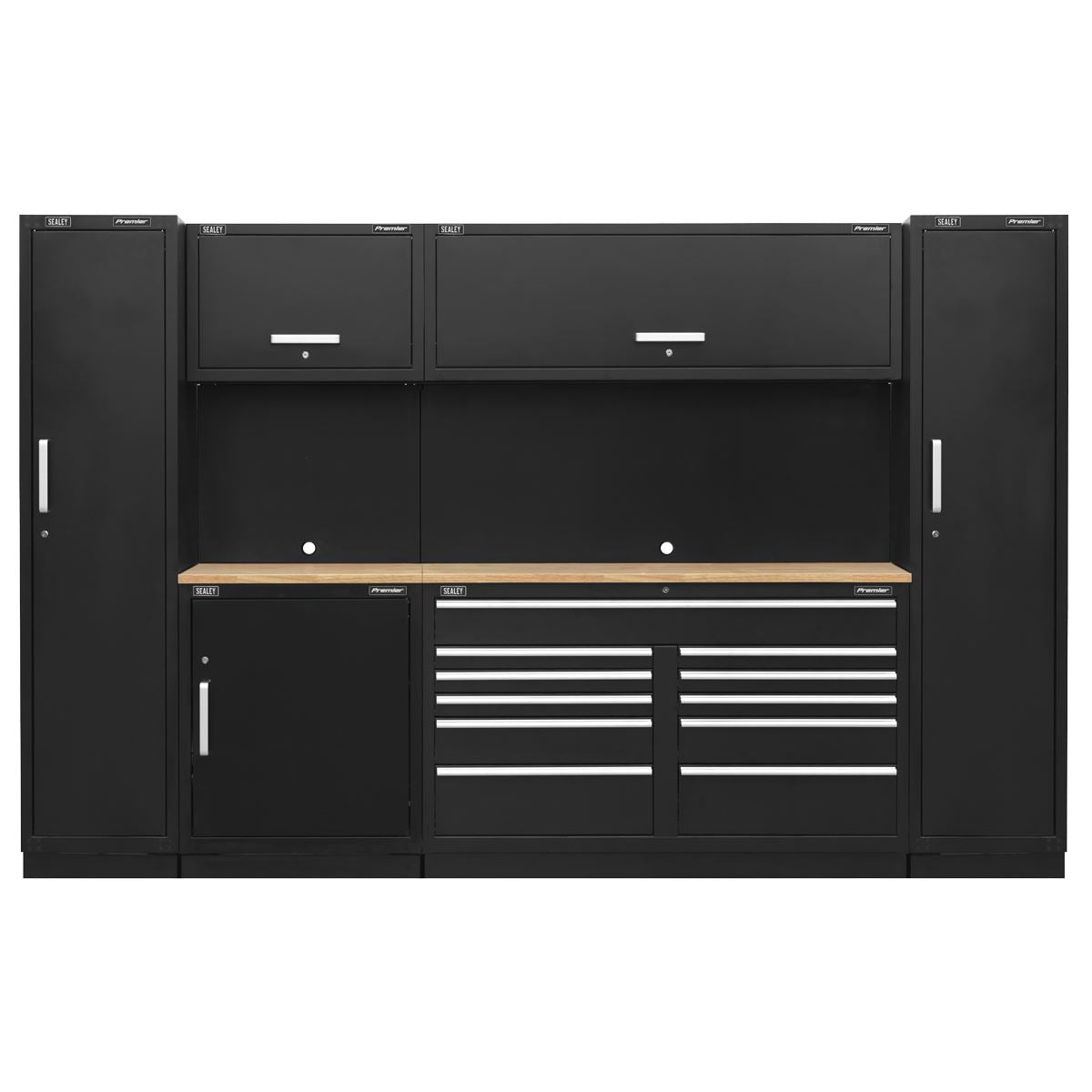 Sealey Premier Premier 3.55m Storage System - Pressed Wood Worktop